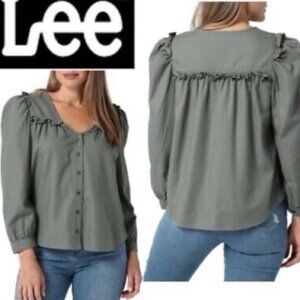 Lady Lee® Women's Ruffle Long Sleeve Shirt